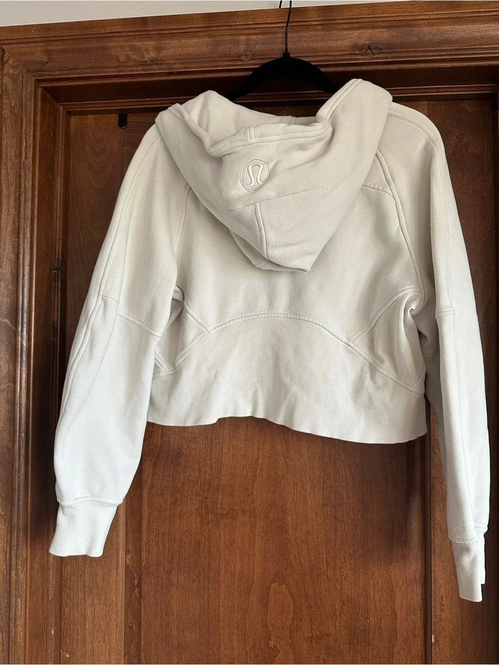lululemon athletica Scuba Cream Cropped Half-Zip Hoodie
